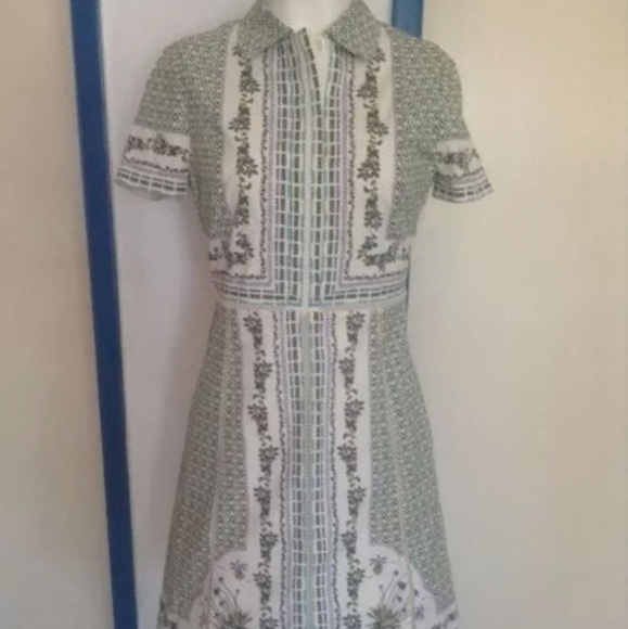 Tory Burch Garden Party Talia Dress Botanical 8 - Picture 4 of 7